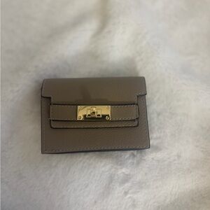 Chic Women's  Leather Wallet  With Gold Clasp